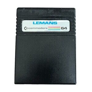 Vintage Commodore 64 Lemans Computer Video Game Cartridge Works